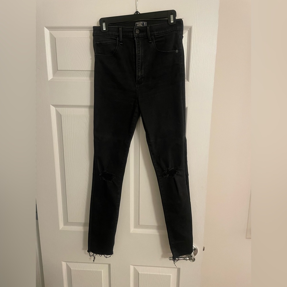 Abercrombie black skinny jeans